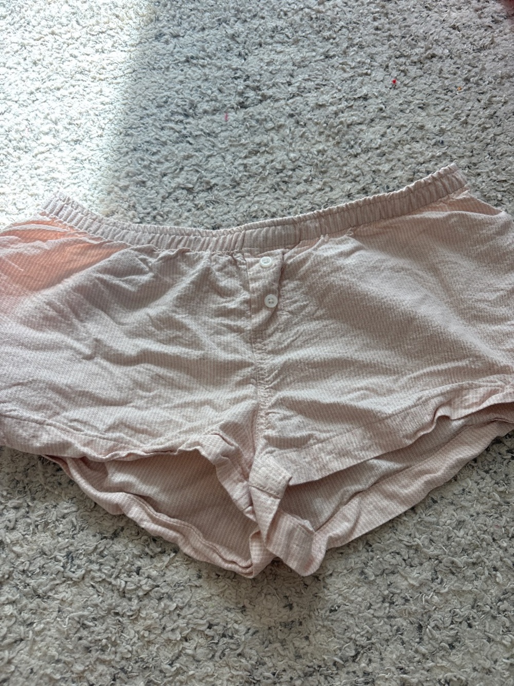 Pink and white brandy shorts